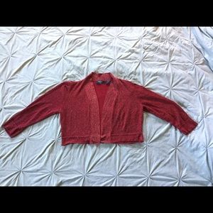 Verve Ami Medium Swiss Red Sparkle Shrug